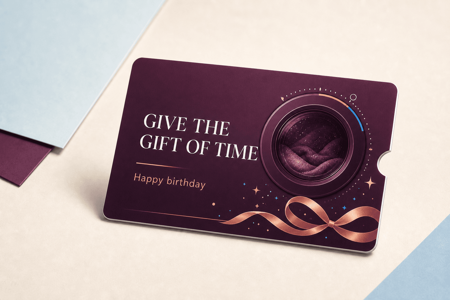 Happy birthday physical gift-card preview from Tama Laundry