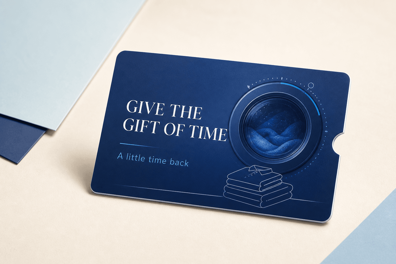 A little time back physical gift-card preview from Tama Laundry
